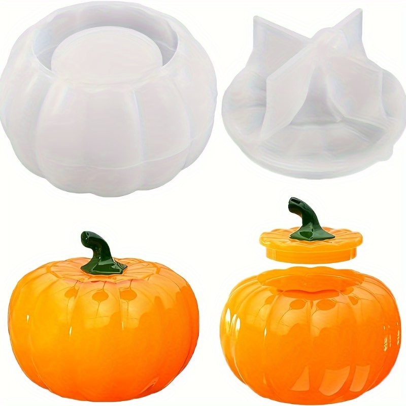 Candle Containers - 2 szt. Słoik z dynią formy