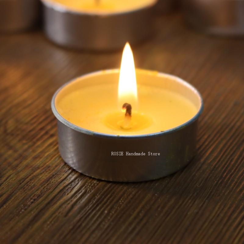Candle Containers - Puste okrągłe aluminiowe pudełko z 100