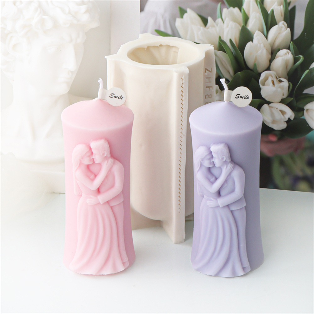 Candle Making Kit - Mężczyzna i kobieta filar silikonowa forma