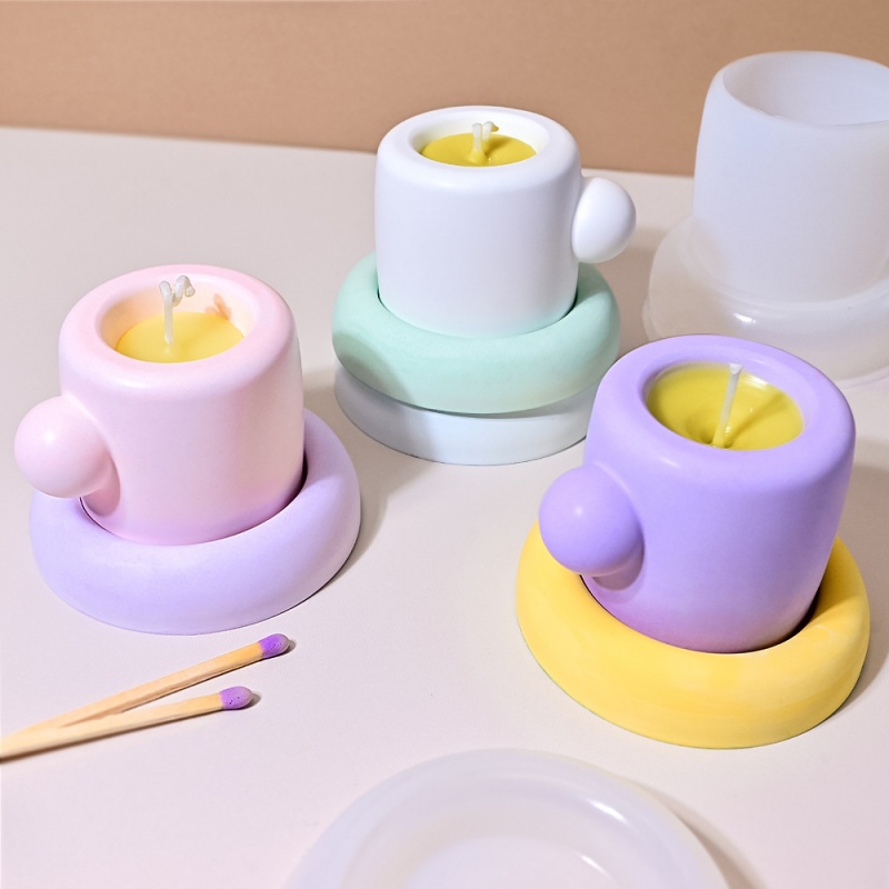 Kubek 3D z podkładką silikonow – Candle Containers recenzja i cena