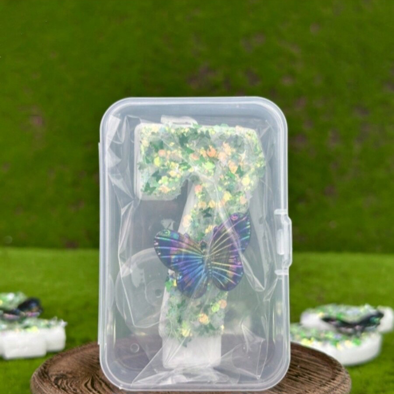 1Pc Zielone cekiny Numer 0-9 Ś – Silk Candle recenzja i cena