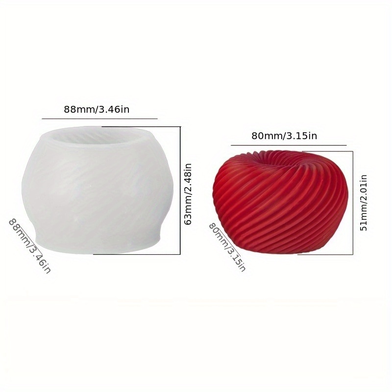Modna, czerwona silikonowa for – Candle Molds recenzja i cena